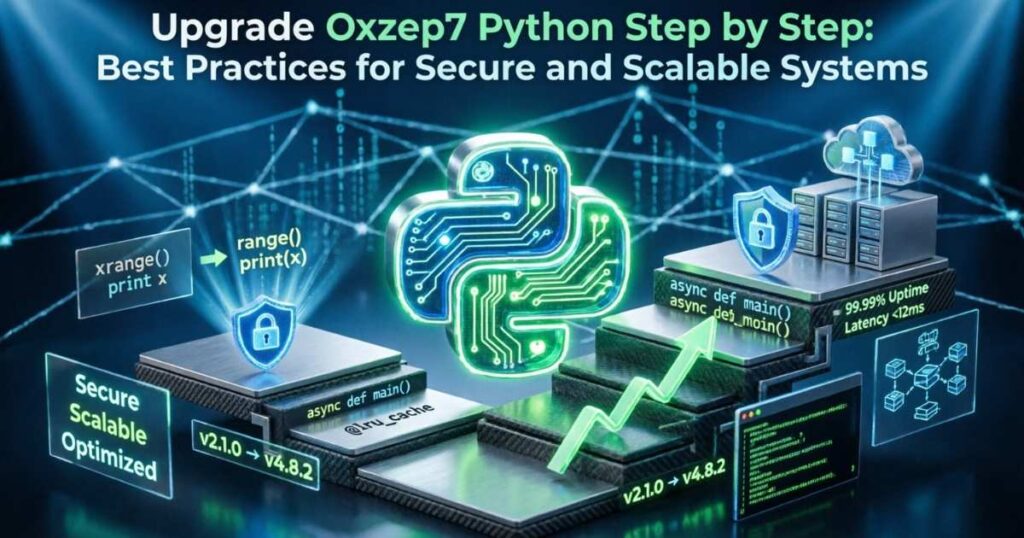 Upgrade Oxzep7 Python Step by Step: Best Practices for Secure and Scalable Systems